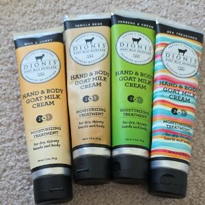 NEW 4 Dionis Hand & Body Goat Milk Cream 3.3 Fl Oz
